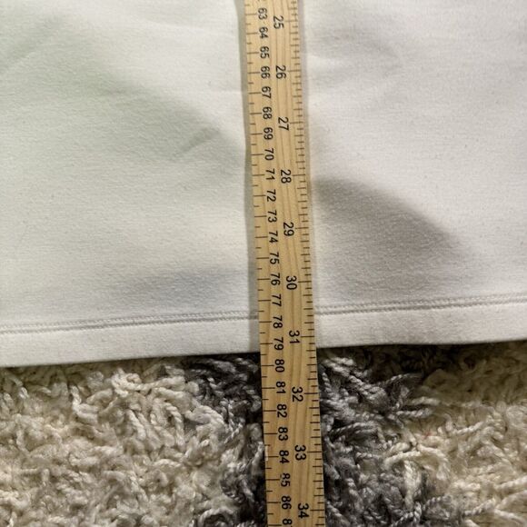 HALOGEN Women’s White Ruffle Short Sleeve Shirt Size Medium - Picture 4 of 7